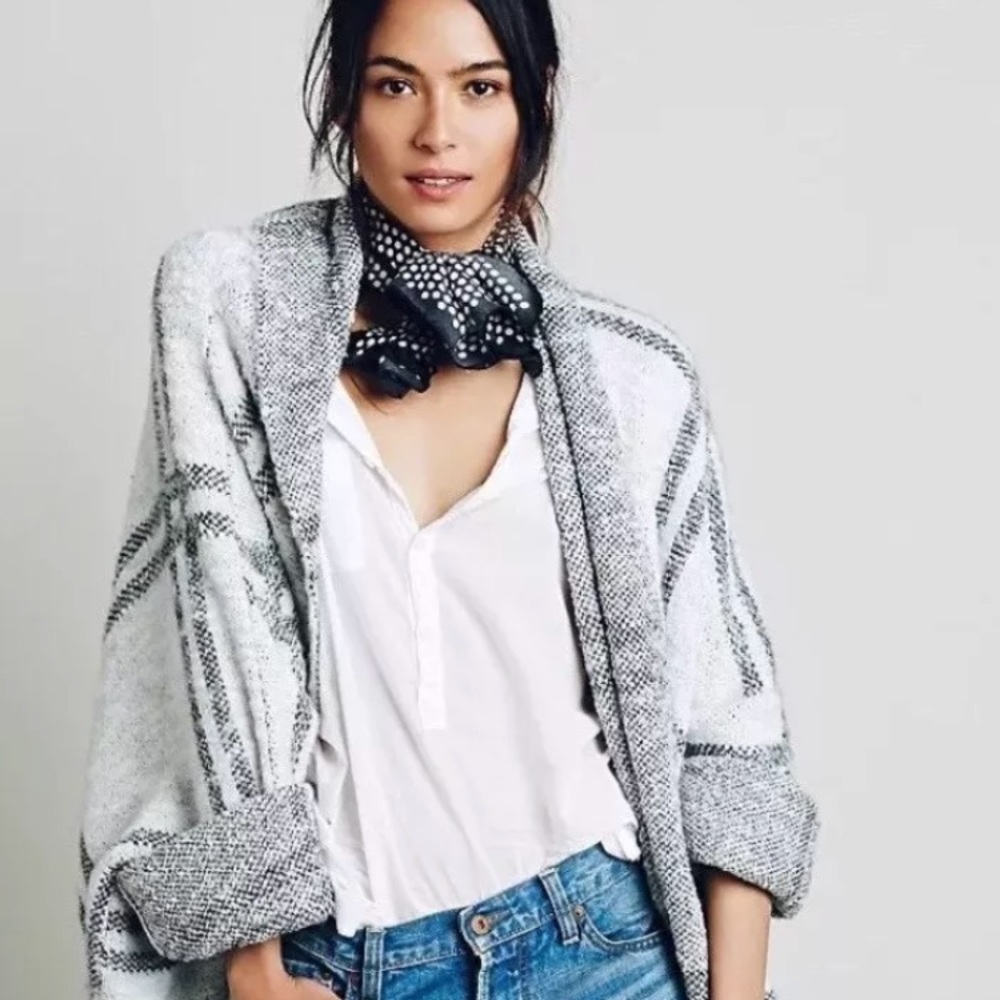 Free People  Windowpane Sweater